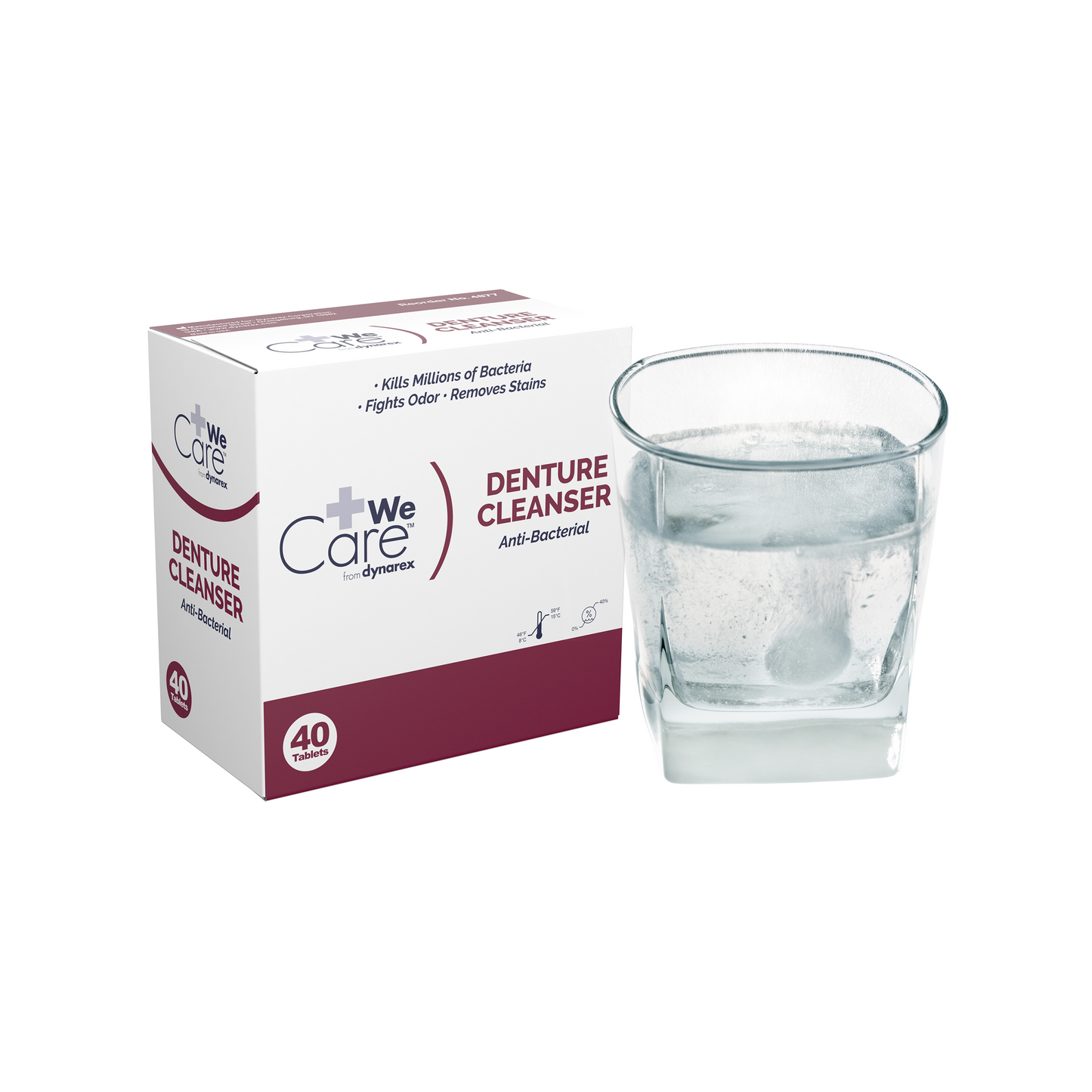 WeCare Denture Cleanser 1 Tablet per Packet Case medical supply