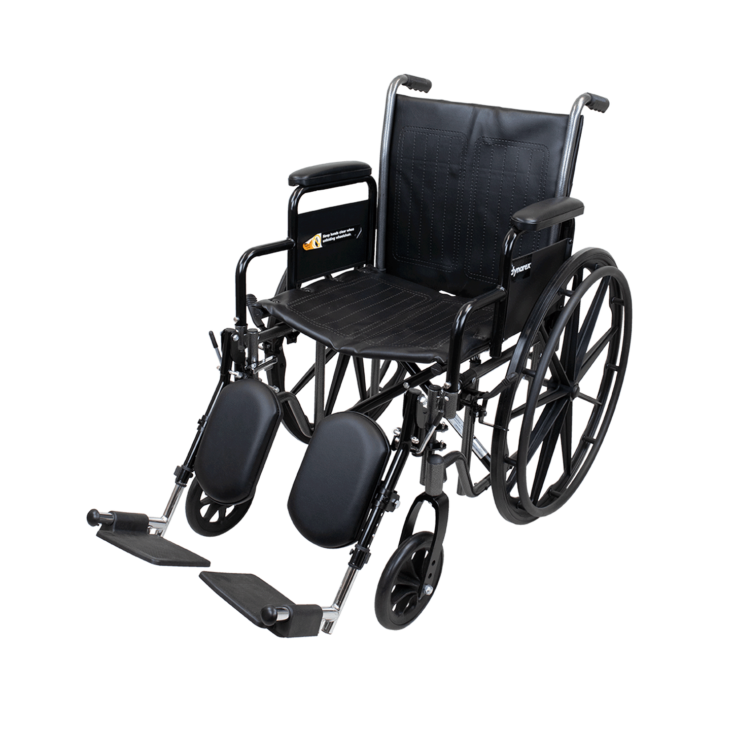 Dynarex DynaRide S2 Wheelchair 16 x 16 Detach Desk Arm ELR Silver Vein medical supply