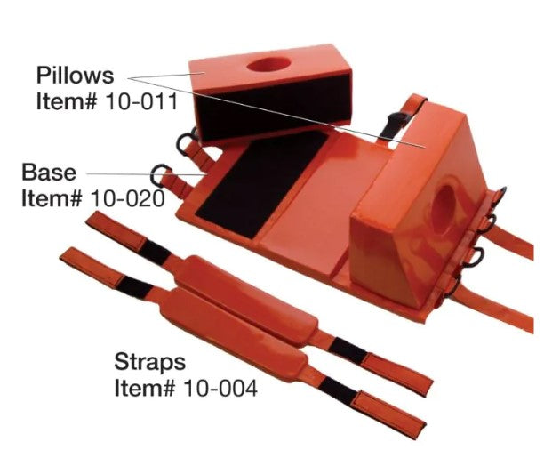 Kemp USA Head Immobilizer Set Orange medical supply