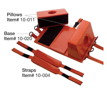 Kemp USA Head Immobilizer Set Orange medical supply