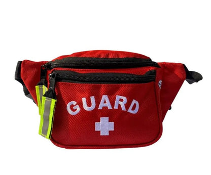 Kemp USA Premium Fanny Pack with GUARD Logo Red medical supply