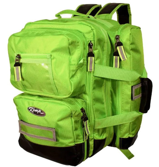 Kemp USA Premium Ultimate EMS Backpack Neon Green medical supply