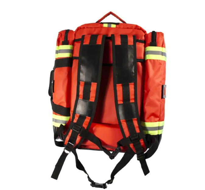 Kemp USA Tarpaulin Fluid Resistant Ultimate EMS Backpack Red medical supply