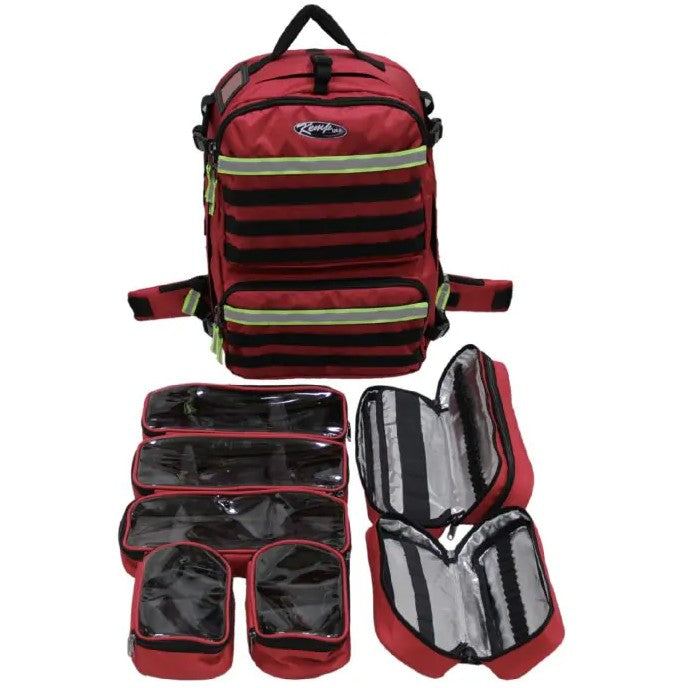 Kemp USA Premium Rescue Tactical EMS Bag Red medical supply