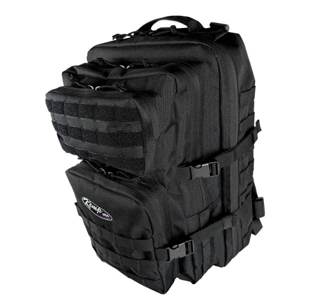 Kemp USA 3-Day Assault Molle Backpack Large Rucksack Black medical supply