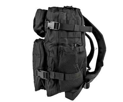Kemp USA Small Assault Tactical Backpack for Military Army Black medical supply