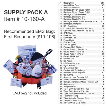 Kemp USA Medical Supply Pack A medical supply