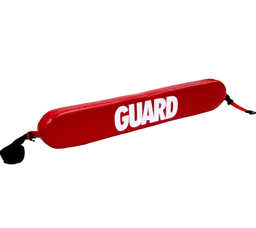Kemp USA 40 inch Rescue Tube with Plastic Clips GUARD Logo Red medical supply