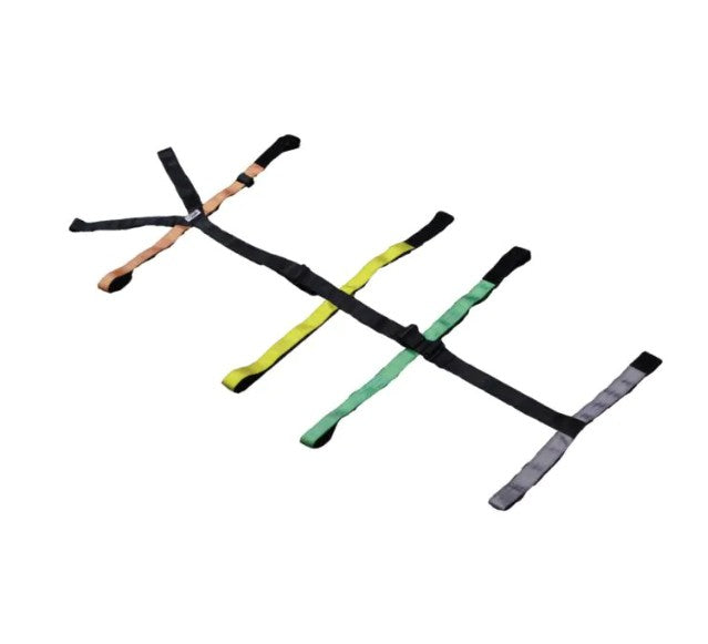Kemp USA Color Coded 10-PT Patient Restraint Spineboard Straps medical supply