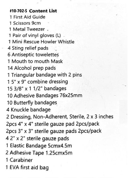 Kemp USA Personal Promotional Mini First Aid Kit 85 PCS medical supply