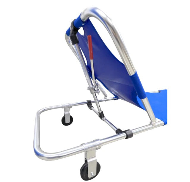 Kemp USA Rolling Stretcher with Wheels Folding Blue Oxford Weave Fabric medical supply