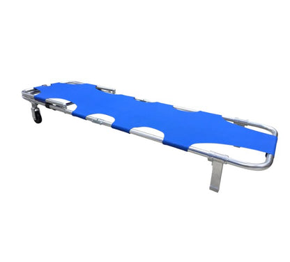 Kemp USA Rolling Stretcher with Wheels Folding Blue Oxford Weave Fabric medical supply