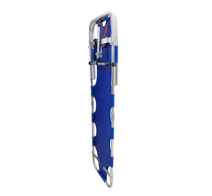 Kemp USA Rolling Stretcher with Wheels Folding Blue Oxford Weave Fabric medical supply