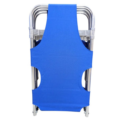 Kemp USA Rolling Stretcher with Wheels Folding Blue Oxford Weave Fabric medical supply