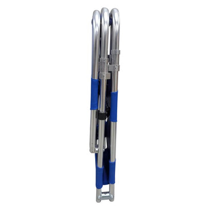 Kemp USA Rolling Stretcher with Wheels Folding Blue Oxford Weave Fabric medical supply
