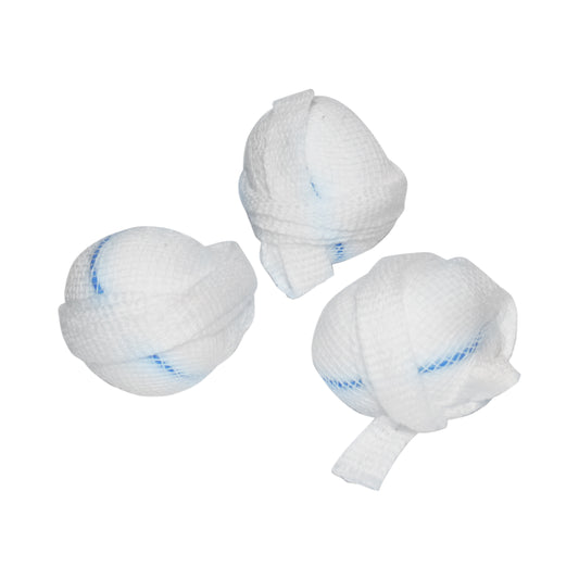 American White Cross Tonsil Sponges Single Strung 1 in Large Case of 500 medical supply