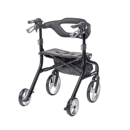 Nitro Sprint Rollator Rolling Walker, Hemi Height (102662BK-H), Black