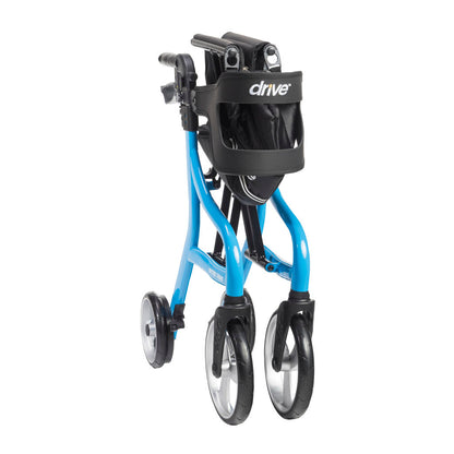 Nitro Sprint Rollator Rolling Walker, Hemi Height (102662BK-H), Blue