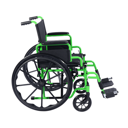Dynarex GreenLine Cruiser Wheelchair 16 x 16 with Foot Rest medical supply