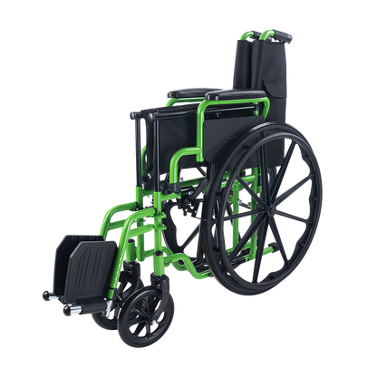 Dynarex GreenLine Cruiser Wheelchair 16 x 16 with Foot Rest medical supply
