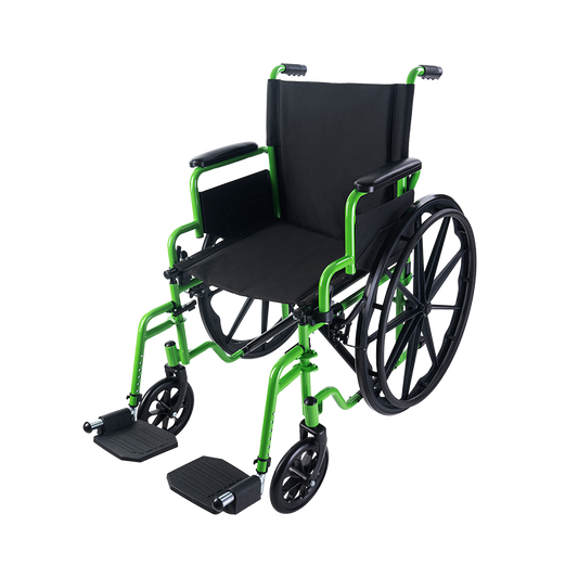 Dynarex GreenLine Cruiser Wheelchair 16 x 16 with Foot Rest medical supply