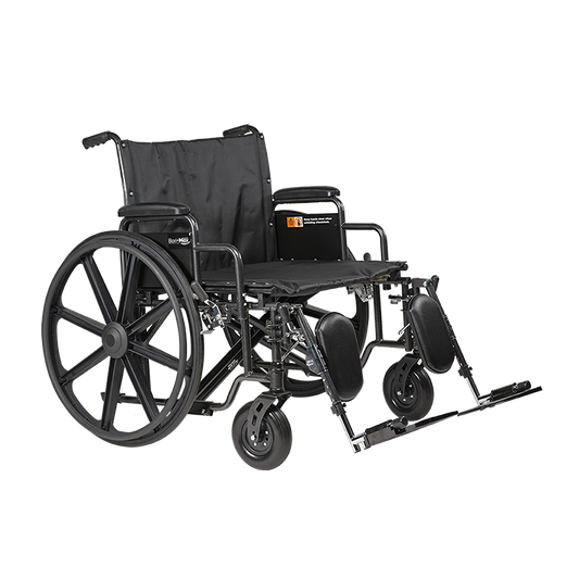 Bari+Max HD Bariatric Wheelchair 26 x 20 with ELR Combo medical supply