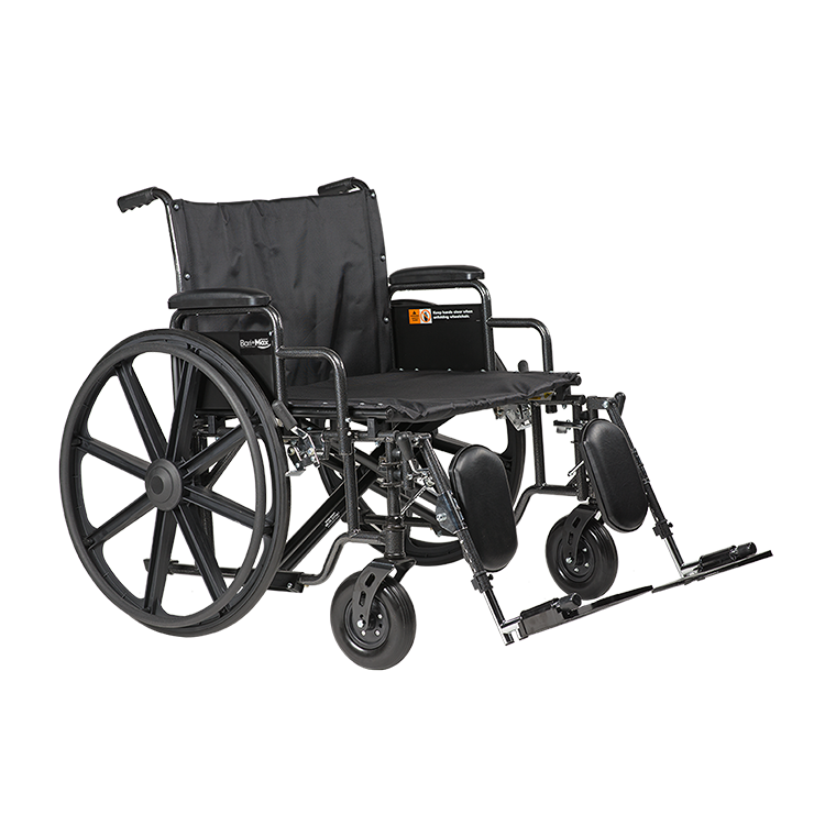 Bari+Max HD Bariatric Wheelchair 32 x 20 with ELR Combo medical supply