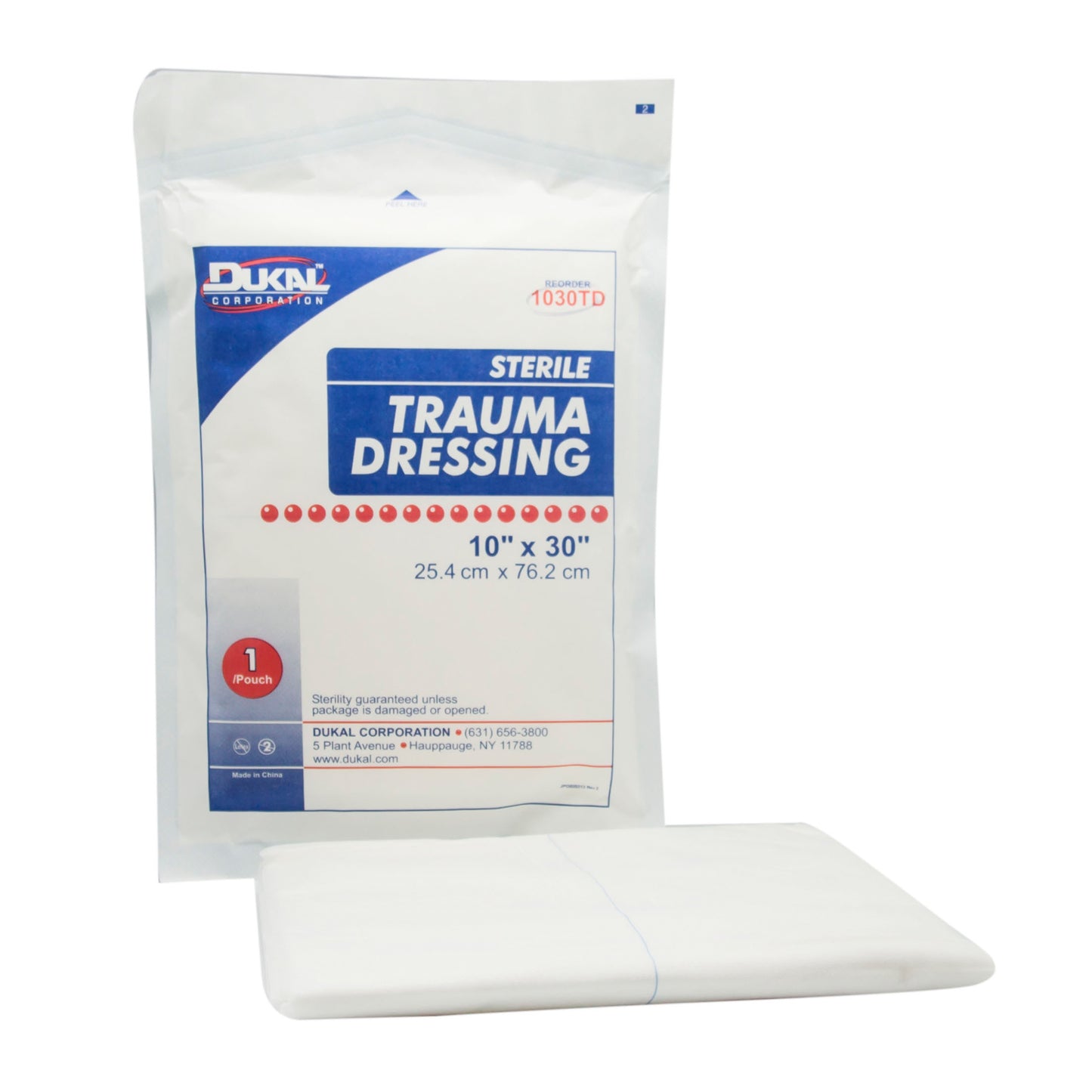 Dukal Sterile Trauma Dressing 10 x 30 inch medical supply