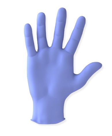 Ventyv Nitrile Exam Glove Violet Blue X-Small Case medical supply