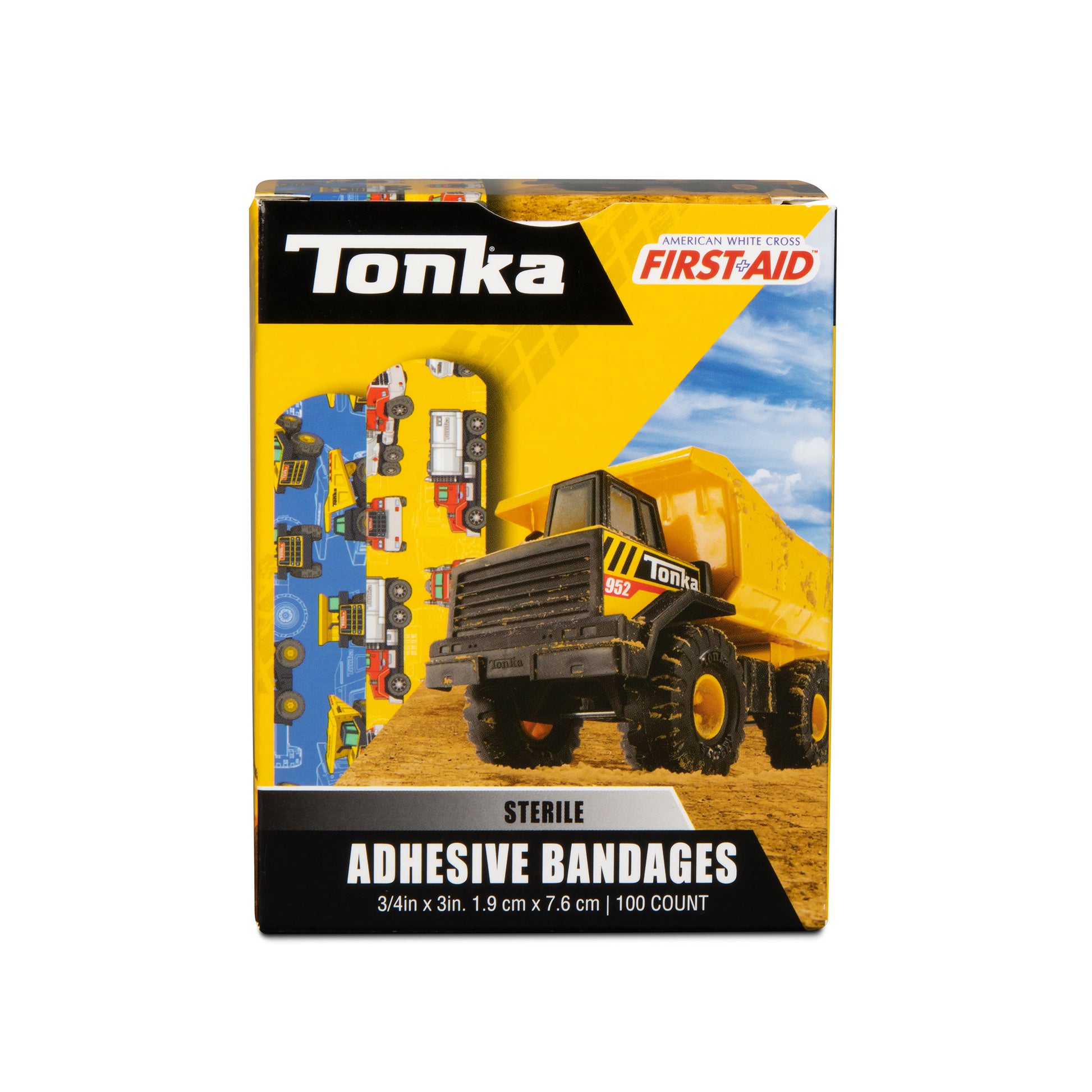 American White Cross Tonka Stat Strip Adhesive Bandages 3/4 x 3 in Case of 1200 medical supply