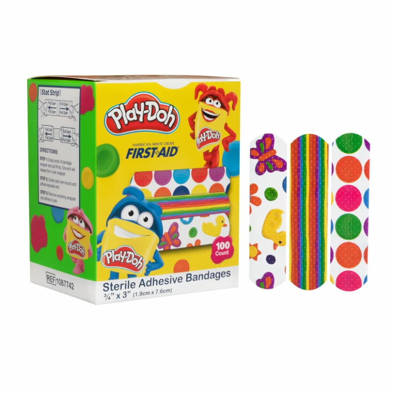 Dukal Play-Doh Stat Strip Adhesive Bandages 3/4 x 3 1200 Case medical supply