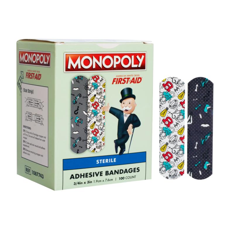 Dukal Monopoly Stat Strip Adhesive Bandages 3/4 x 3 Case medical supply