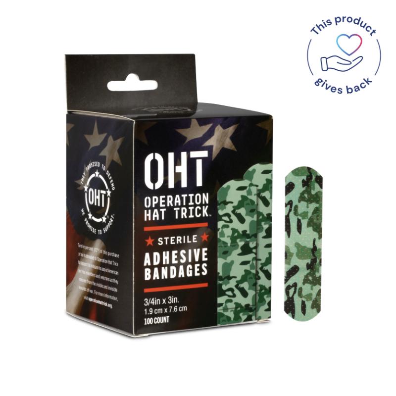 Dukal Operation Hat Trick Stat Strip Adhesive Bandages 3/4x3 in Case medical supply