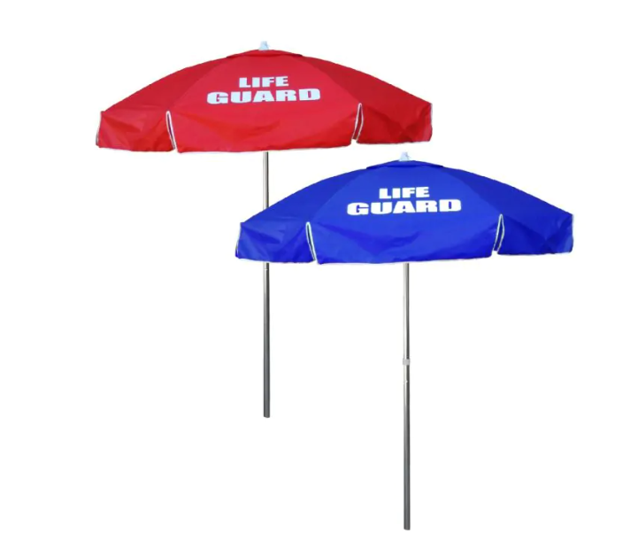 Kemp USA LIFE GUARD Umbrella with Logo Polyester Red medical supply
