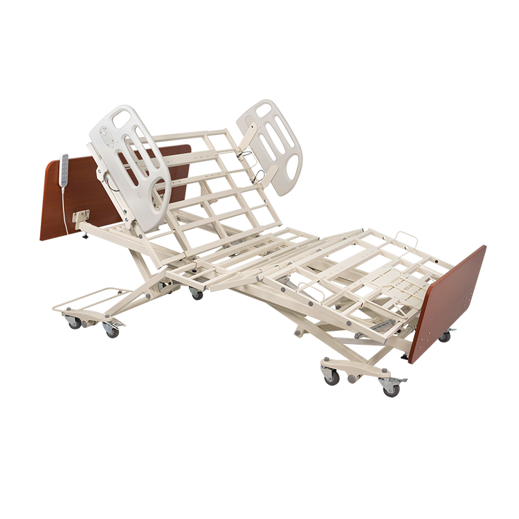 Dynarex Bari+Max DB600, Bariatric HD Long-Term Care Bed, with Composite Swing Rail, 54", White (12014-CHCR), medical supply