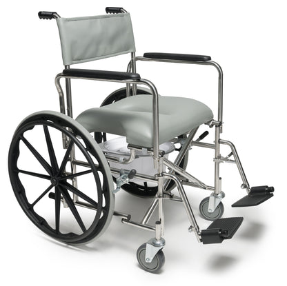 Everest & Jennings Folding Rehab Shower Commode Chair Low Back 24 in medical supply