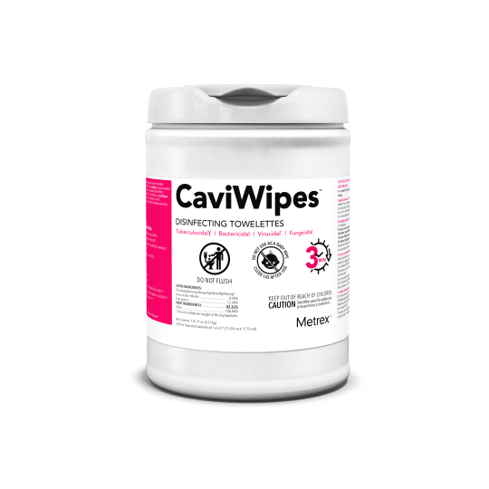 Metrex CaviWipes 6 x 6.75 inch disinfectant case medical supply