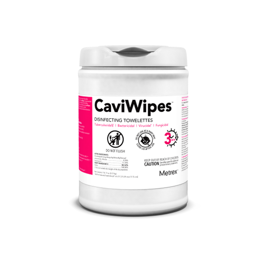 Metrex CaviWipes 6 x 6.75 inch disinfectant case medical supply