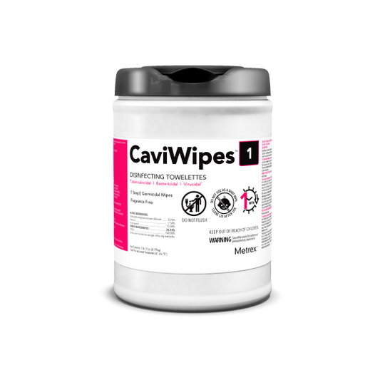 Metrex CaviWipes1 6 x 6.75 inch disinfectant case medical supply