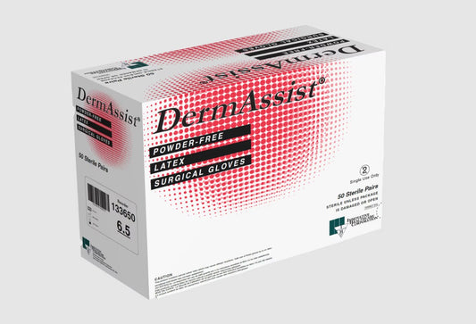 Innovative DermAssist Series 133 Size 6.5 Latex Sterile Surgical Gloves 200 Pairs/Case medical supply