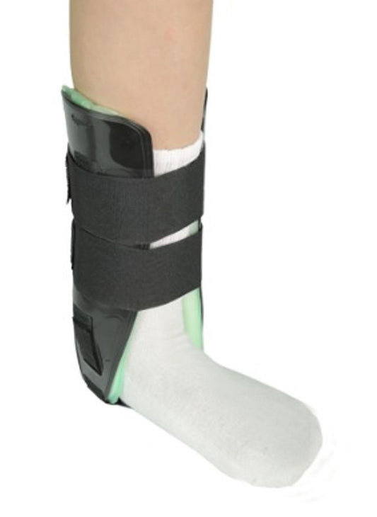 TLC DME Gel Stirrup Ankle Brace Youth Universal Black medical supply