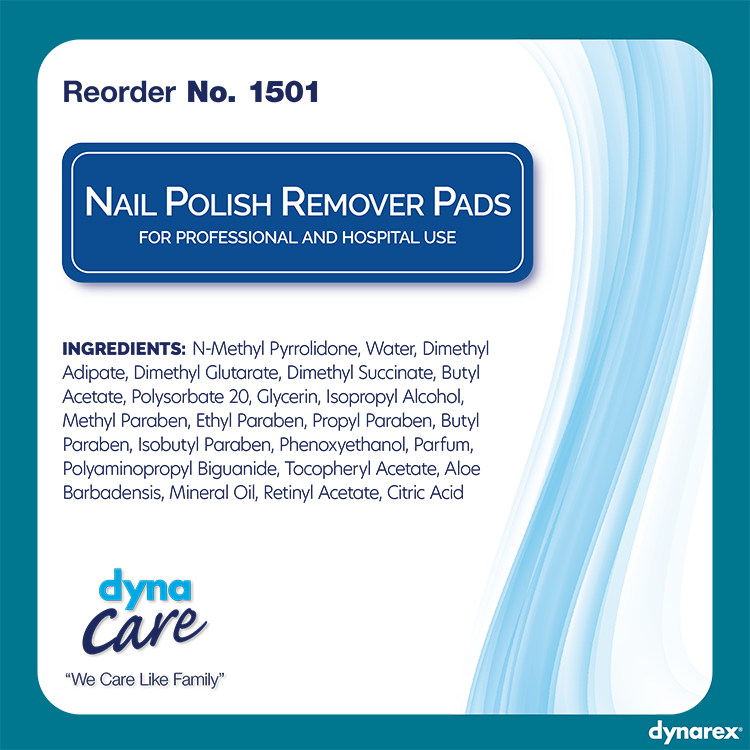 dynaCare Nail Polish Remover Pads Case medical supply
