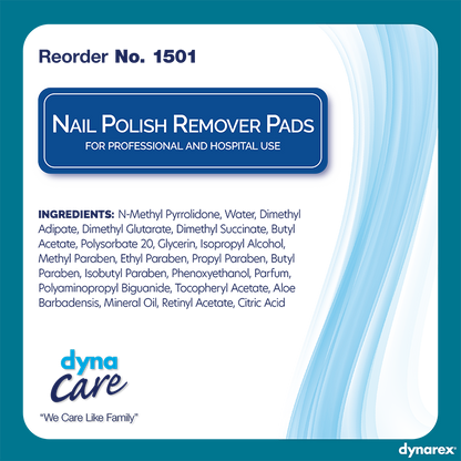 dynaCare Nail Polish Remover Pads Case medical supply
