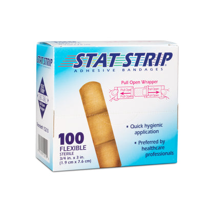 American White Cross Lightweight Flex Stat Strip Bandages 3/4 x 3 in medical supply