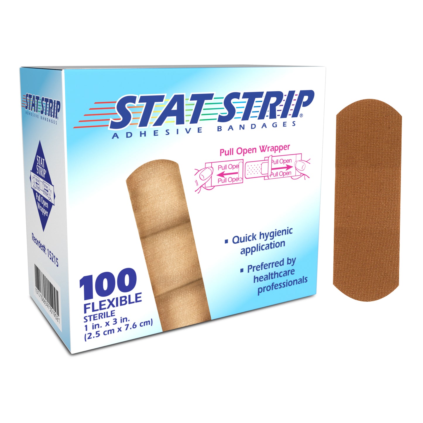 American White Cross Lightweight Flex Stat Strip Bandages 1 x 3 in medical supply