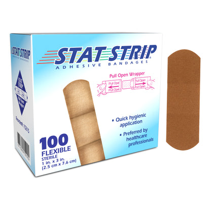 American White Cross Lightweight Flex Stat Strip Bandages 1 x 3 in medical supply