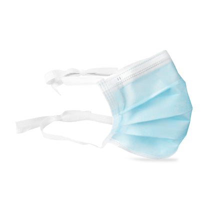 Dukal Anti-Fog Surgical Mask with Tie 3-Ply Blue Case medical supply