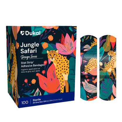 American White Cross Jungle Safari Adhesive Bandages 3/4 x 3 inch Case medical supply