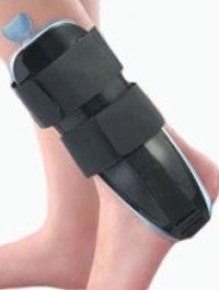 TLC DME Air Stirrup Ankle Brace Youth Universal Black medical supply