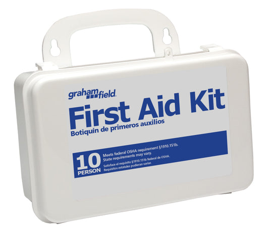 Grafco Stocked First Aid Kit 10 Person medical supply